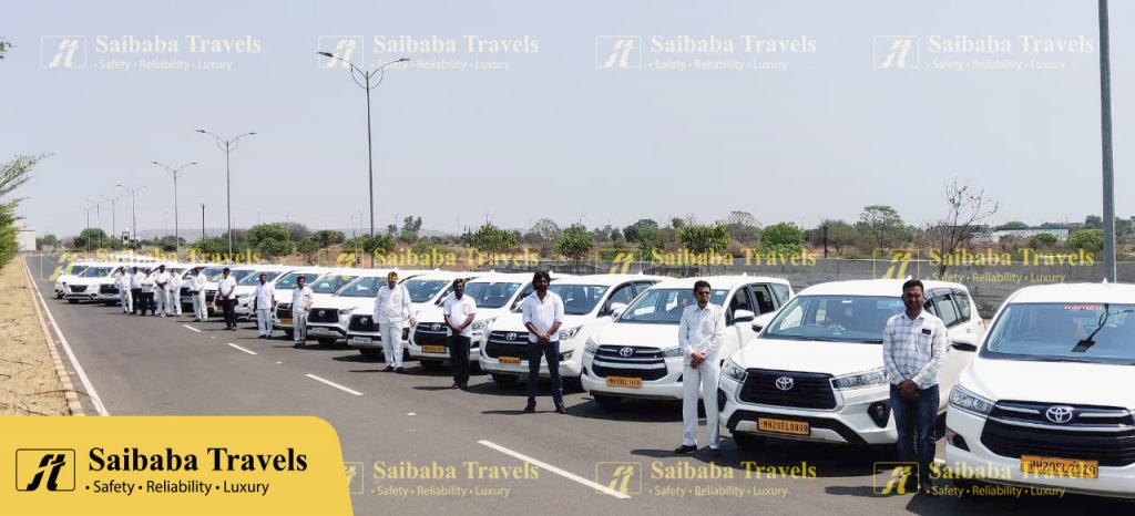 Car Fleet of Saibaba Travels, Aurangabad, Maharashtra